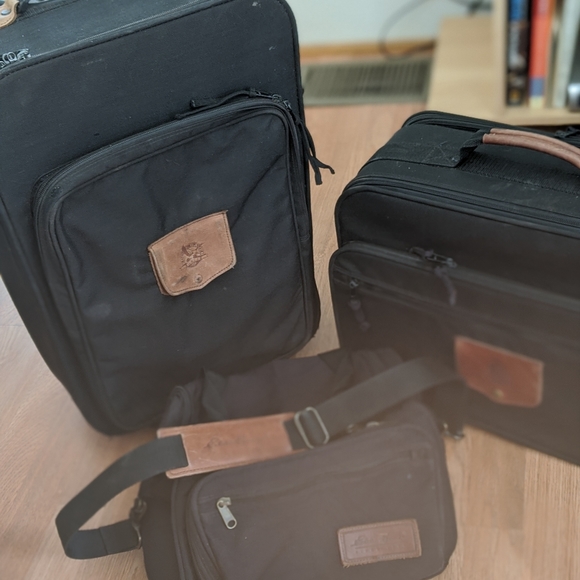 Eddie Bauer Bags Eddie Bauer 3 Piece Vintage Luggage Set Poshmark